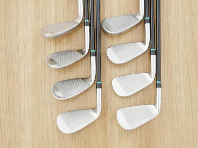 Iron set : Kasco : ชุดเหล็ก Kasco D-Max AR (ใบใหญ่หน้าเด้ง ไกล) มีเหล็ก 5-Pw,Aw,Sw (8 ชิ้น) ก้านกราไฟต์ Flex R
