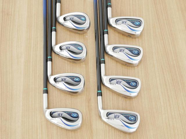 Iron set : Kasco : ชุดเหล็ก Kasco D-Max AR (ใบใหญ่หน้าเด้ง ไกล) มีเหล็ก 5-Pw,Aw,Sw (8 ชิ้น) ก้านกราไฟต์ Flex R