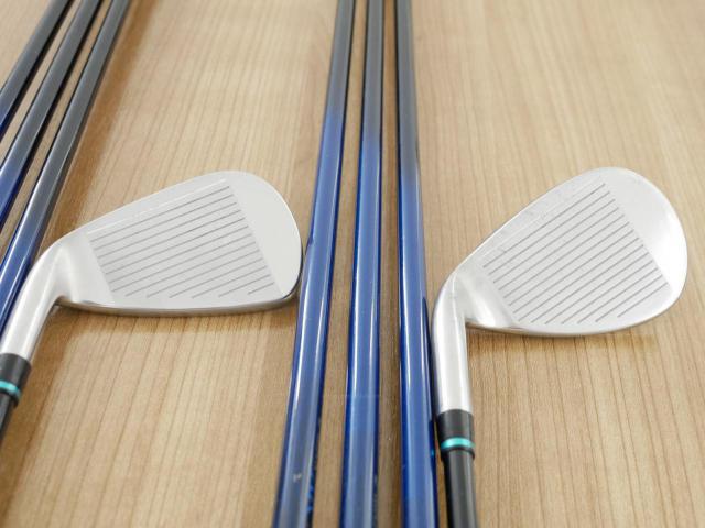 Iron set : Kasco : ชุดเหล็ก Kasco D-Max AR (ใบใหญ่หน้าเด้ง ไกล) มีเหล็ก 5-Pw,Aw,Sw (8 ชิ้น) ก้านกราไฟต์ Flex R