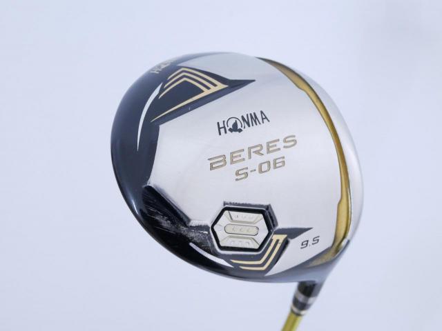 Driver : Honma : **ก้าน 3 ดาว** ไดรเวอร์ Honma Beres S-06 C+ (ออกปี 2019 สเปคพิเศษ หน้าเด้งเกินกฏ) Loft 9.5 ก้าน ARMRQ X (47) Flex R (3 ดาว)