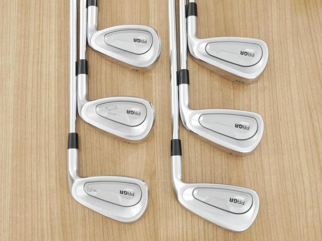 Iron set : PRGR : **มีตำหนิ** ชุดเหล็ก PRGR 04 Forged (รุ่นปี 2025 ตีง่าย ไกลมากๆๆ) มีเหล็ก 6-Pw,Aw (6 ชิ้น) ก้านเหล็ก NS Pro 85 Flex SR (M-40)