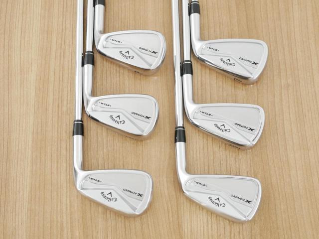 Iron set : Callaway : ชุดเหล็ก Callaway X Forged Star (ออกปี 2024) มีเหล็ก 5-Pw (6 ชิ้น) ก้านเหล็ก NS Pro ZELOS 8 Flex R