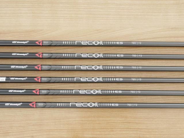 Iron set : Taylormade : ชุดเหล็ก Taylormade P770 Forged (รุ่นล่าสุด ออกปี 2024 นุ่ม แน่น) มีเหล็ก 5-Pw (6 ชิ้น) ก้านกราไฟต์ UST Mamiya RECOIL ES 760 F3 Flex R