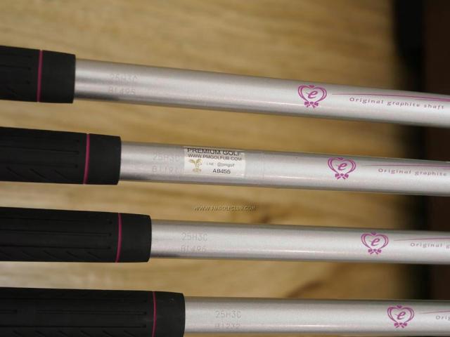 Lady club : All : ชุดเหล็ก Mizuno Efil (ตีง่าย) มีเหล็ก 7-Pw,Sw (5 ชิ้น) ก้านกราไฟต์ Flex L