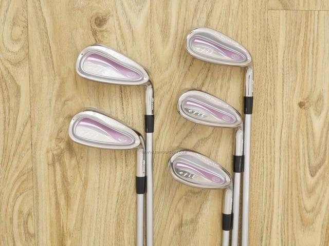 Lady club : All : ชุดเหล็ก Mizuno Efil (ตีง่าย) มีเหล็ก 7-Pw,Sw (5 ชิ้น) ก้านกราไฟต์ Flex L
