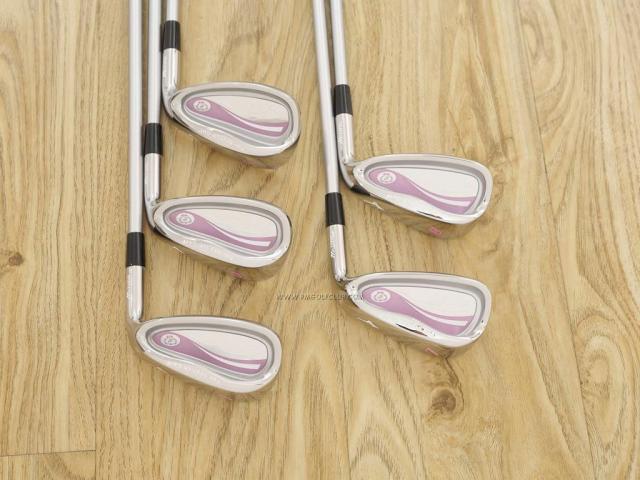 Lady club : All : ชุดเหล็ก Mizuno Efil (ตีง่าย) มีเหล็ก 7-Pw,Sw (5 ชิ้น) ก้านกราไฟต์ Flex L