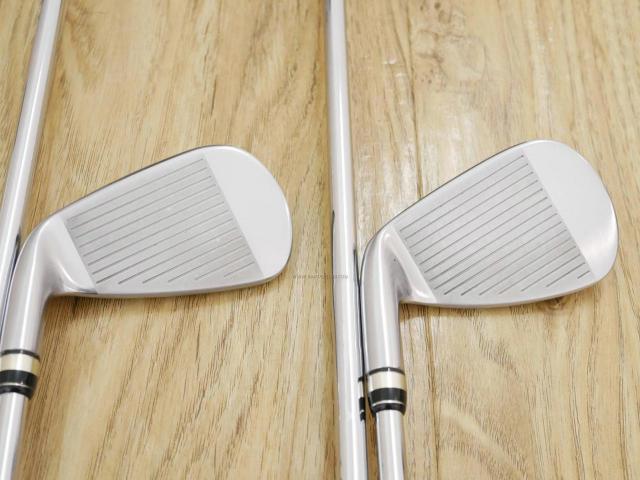 Iron set : PRGR : ชุดเหล็กกระเทย PRGR NEW Egg Forged (รุ่นปี 2020 ตีง่ายและไกลมากๆ เด้งสุดๆ COR 0.82) มีเหล็ก 6-Pw,Aw (6 ชิ้น) ก้านเหล็ก NS Pro Modus 105 Flex R