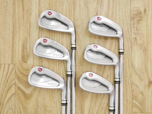 Iron set : PRGR : ชุดเหล็กกระเทย PRGR NEW Egg Forged (รุ่นปี 2020 ตีง่ายและไกลมากๆ เด้งสุดๆ COR 0.82) มีเหล็ก 6-Pw,Aw (6 ชิ้น) ก้านเหล็ก NS Pro Modus 105 Flex R