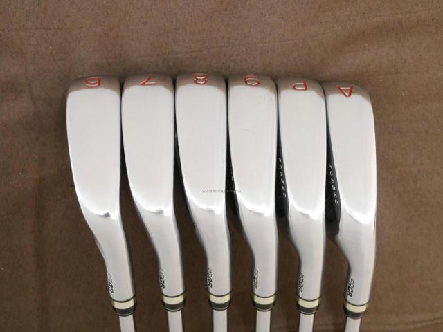 Iron set : PRGR : ชุดเหล็กกระเทย PRGR NEW Egg Forged (รุ่นปี 2020 ตีง่ายและไกลมากๆ เด้งสุดๆ COR 0.82) มีเหล็ก 6-Pw,Aw (6 ชิ้น) ก้านเหล็ก NS Pro Modus 105 Flex R