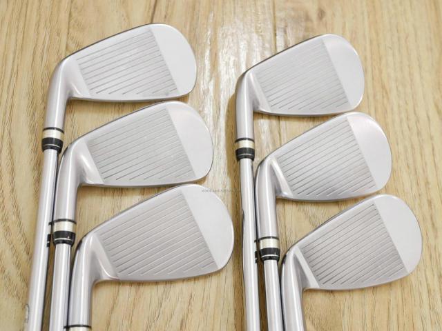 Iron set : PRGR : ชุดเหล็กกระเทย PRGR NEW Egg Forged (รุ่นปี 2020 ตีง่ายและไกลมากๆ เด้งสุดๆ COR 0.82) มีเหล็ก 6-Pw,Aw (6 ชิ้น) ก้านเหล็ก NS Pro Modus 105 Flex R