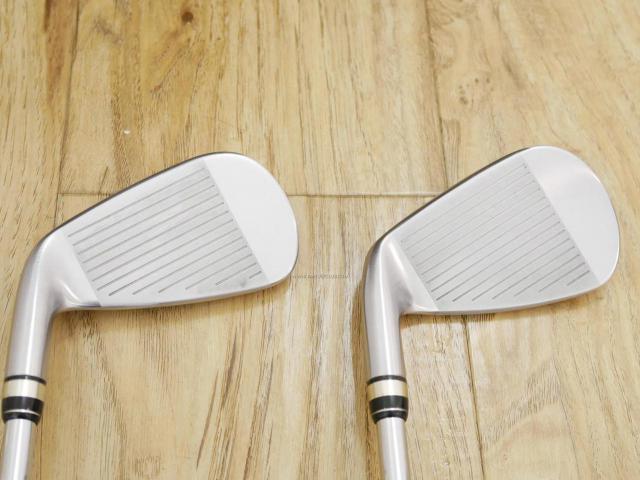 Iron set : PRGR : ชุดเหล็กกระเทย PRGR NEW Egg Forged (รุ่นปี 2020 ตีง่ายและไกลมากๆ เด้งสุดๆ COR 0.82) มีเหล็ก 6-Pw,Aw (6 ชิ้น) ก้านเหล็ก NS Pro Modus 105 Flex R