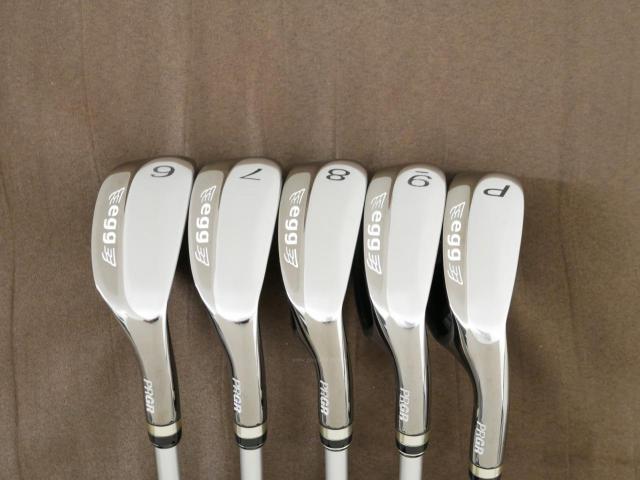 Iron set : PRGR : ชุดเหล็กกระเทย PRGR New Egg Iron (ปี 2017 ตีง่ายและไกลมาก) มีเหล็ก 6-Pw (5 ชิ้น) ก้านกราไฟต์ M-40 Flex SR