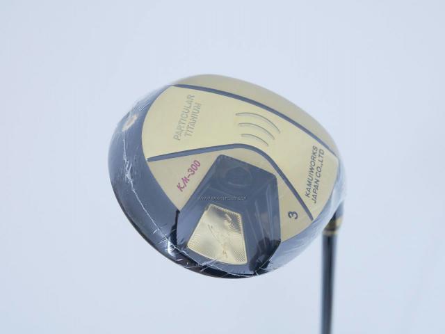 Fairway Wood : Kamui : **ของใหม่ ยังไม่แกะพลาสติก** หัวไม้ 3 Kamuiworks KM-300 (หน้าเด้ง มีสปริงข้างใน หายากมาก) Loft 15 ก้าน Fujikura Double Kick Flex SR