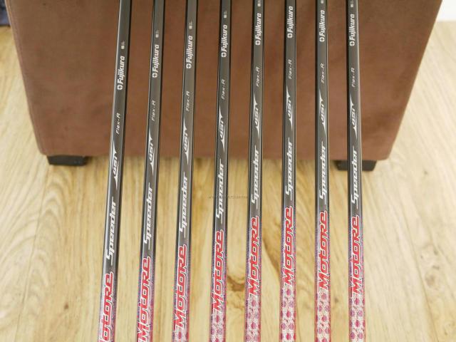 Iron set : Yamaha : ชุดเหล็ก Yamaha Inpres RMX UD+2 (ปี 2016 ตีไกลที่สุด ไกลกว่าเหล็กทั่วไป 2 เบอร์) มีเหล็ก 6-Pw,Aw,As,Sw (8 ชิ้น) ก้านกราไฟต์ Fujikura Motore Speeder 45i Flex R