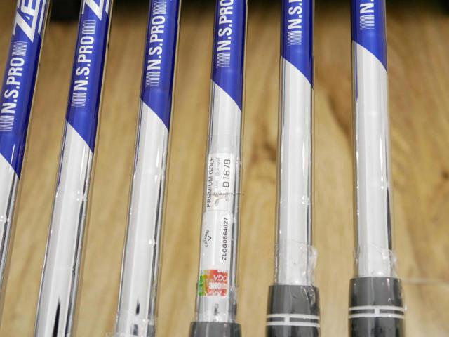 Iron set : Callaway : **ของใหม่ ยังไม่แกะพลาสติก** ชุดเหล็ก Callaway APEX Forged (รุ่นปี 2022) มีเหล็ก 5-Pw (6 ชิ้น) ก้านเหล็ก NS Pro ZELOS 8 Flex S
