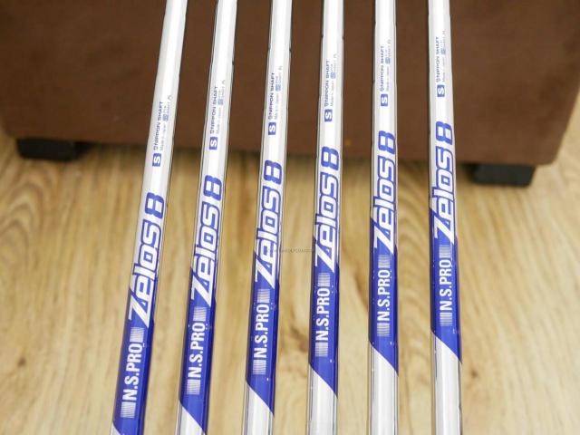 Iron set : Callaway : **ของใหม่ ยังไม่แกะพลาสติก** ชุดเหล็ก Callaway APEX Forged (รุ่นปี 2022) มีเหล็ก 5-Pw (6 ชิ้น) ก้านเหล็ก NS Pro ZELOS 8 Flex S