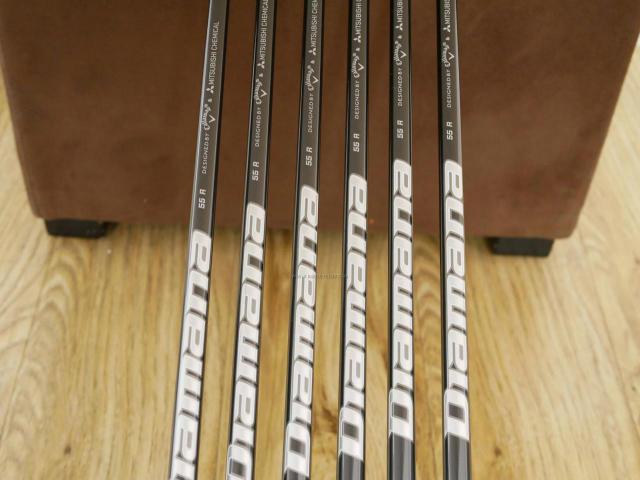 Iron set : Callaway : ชุดเหล็ก Callaway APEX DCB Forged (ปี 2022) มีเหล็ก 5-Pw (6 ชิ้น) ก้านกราไฟต์ Mitsubishi Diamana 55 Flex R