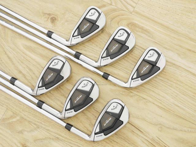 Iron set : Callaway : ชุดเหล็ก Callaway Rogue ST Max (ออกปี 2022 ตีง่าย ไกลมาก) มีเหล็ก 5-Pw (6 ชิ้น) ก้านเหล็ก NS Pro 950 NEO Flex S