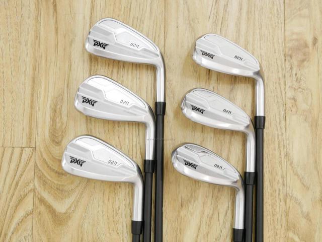 Iron set : PXG : ชุดเหล็ก PXG 0211 DUAL COR (ออกปี 2021 หน้าเด้ง ตีไกลมากๆ) มีเหล็ก 7-Pw,Aw,Sw (6 ชิ้น) ก้านกราไฟต์ Mitsubishi MMT 80 Flex R