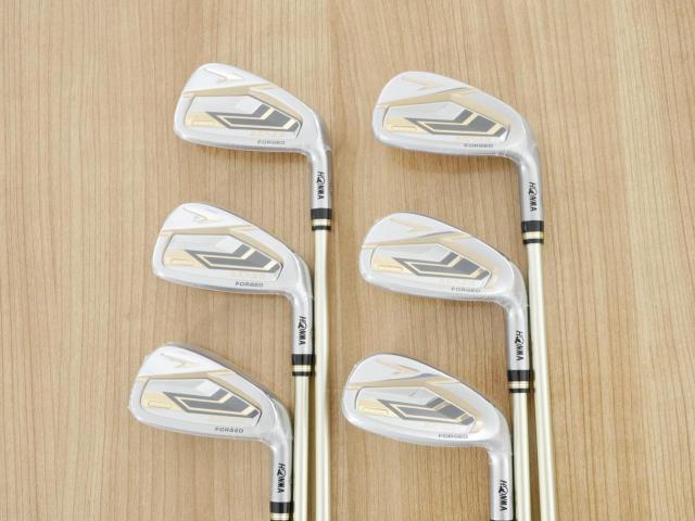 Iron set : Honma : **ก้าน 3 ดาว ของใหม่ ยังไม่แกะพลาสติก** ชุดเหล็ก Honma Beres 09 Forged (รุ่นล่าสุด ออกปี 2024 สวยมากๆ) มีเหล็ก 6-11 (6 ชิ้น เทียบเท่า 5-Pw) ก้าน ARMRQ FX Flex R (3 ดาว)