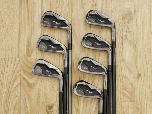 Iron set : Callaway : ชุดเหล็ก Callaway APEX Pro Forged Black (ออกปี 2019) มีเหล็ก 4-Pw (7 ชิ้น) ก้านกราไฟต์ Mitsubishi MMT 95 Flex S