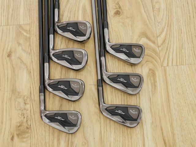 Iron set : Callaway : ชุดเหล็ก Callaway APEX Pro Forged Black (ออกปี 2019) มีเหล็ก 4-Pw (7 ชิ้น) ก้านกราไฟต์ Mitsubishi MMT 95 Flex S