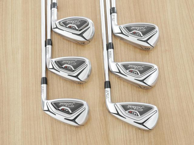 Iron set : Titleist : ชุดเหล็ก Titleist VG3 Type D Forged (รุ่นปี 2019 Japan Spec. ตีง่ายและไกลที่สุดของ Titleist) มีเหล็ก 6-Pw,Aw (6 ชิ้น) ก้านเหล็ก NS Pro Zelos 8 Flex S