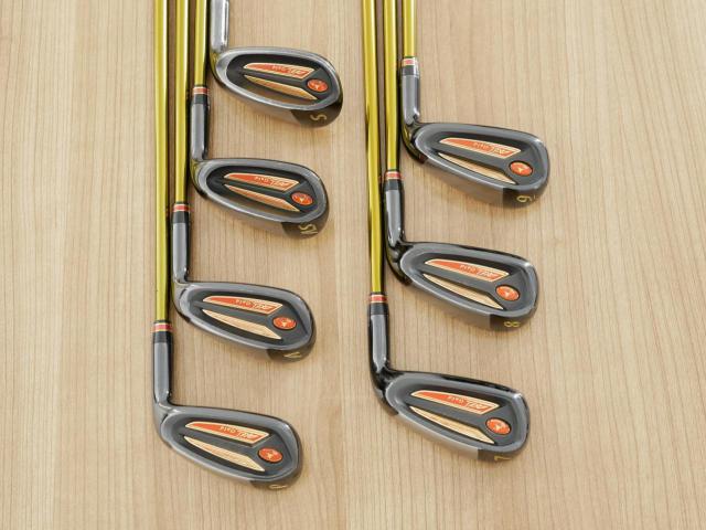 Iron set : Tsuruya : ชุดเหล็ก Tsuruya AXEL Gold Premium IV (รุ่นปี 2021 ของใหม่ 7 หมื่นกว่าบาท หน้าเด้งสุดๆ ไกลสุดๆๆ) มีเหล็ก 7-Pw,Aw,As,Sw (7 ชิ้น ครบเซ็ต) ก้านกราไฟต์ Flex R