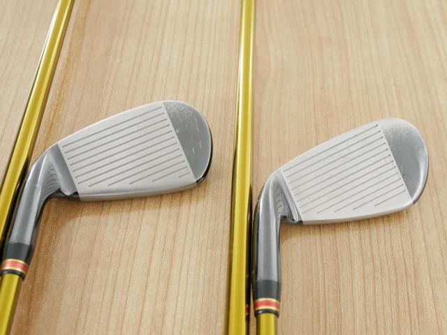 Iron set : Tsuruya : ชุดเหล็ก Tsuruya AXEL Gold Premium IV (รุ่นปี 2021 ของใหม่ 7 หมื่นกว่าบาท หน้าเด้งสุดๆ ไกลสุดๆๆ) มีเหล็ก 7-Pw,Aw,As,Sw (7 ชิ้น ครบเซ็ต) ก้านกราไฟต์ Flex R