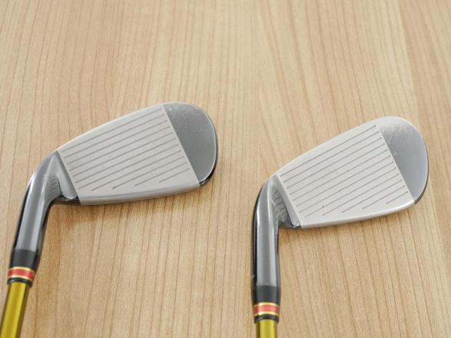 Iron set : Tsuruya : ชุดเหล็ก Tsuruya AXEL Gold Premium IV (รุ่นปี 2021 ของใหม่ 7 หมื่นกว่าบาท หน้าเด้งสุดๆ ไกลสุดๆๆ) มีเหล็ก 7-Pw,Aw,As,Sw (7 ชิ้น ครบเซ็ต) ก้านกราไฟต์ Flex R