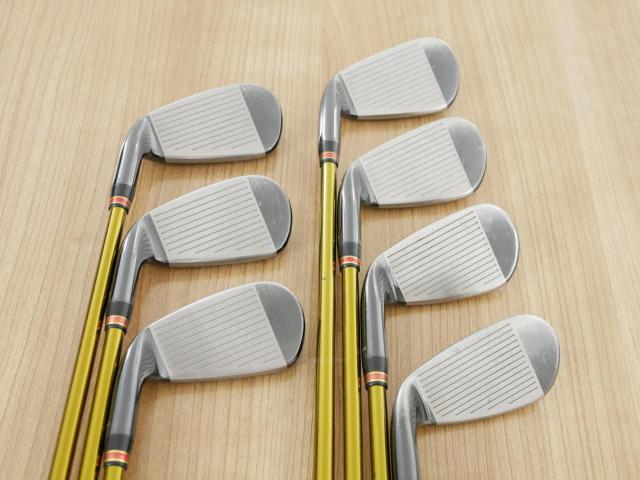 Iron set : Tsuruya : ชุดเหล็ก Tsuruya AXEL Gold Premium IV (รุ่นปี 2021 ของใหม่ 7 หมื่นกว่าบาท หน้าเด้งสุดๆ ไกลสุดๆๆ) มีเหล็ก 7-Pw,Aw,As,Sw (7 ชิ้น ครบเซ็ต) ก้านกราไฟต์ Flex R