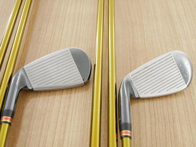 Iron set : Tsuruya : ชุดเหล็ก Tsuruya AXEL Gold Premium IV (รุ่นปี 2021 ของใหม่ 7 หมื่นกว่าบาท หน้าเด้งสุดๆ ไกลสุดๆๆ) มีเหล็ก 7-Pw,Aw,As,Sw (7 ชิ้น ครบเซ็ต) ก้านกราไฟต์ Flex R