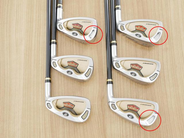Iron set : Honma : **ตุ้มน้ำหนักหลุด** ชุดเหล็ก Honma Beres IS-01 (หน้าเด้ง Maraging) มีเหล็ก 6-11 (6 ชิ้น เทียบเท่า 5-Pw) ก้าน ARMRQ 6 (54) Flex R (2 ดาว)