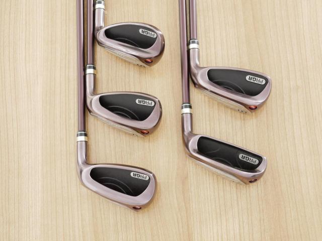 Lady club : All : ชุดเหล็กกระเทย PRGR Egg PC-01 มีเหล็ก 7-Pw,Sw (5 ชิ้น) ก้านกราไฟต์ Flex L (M-30)