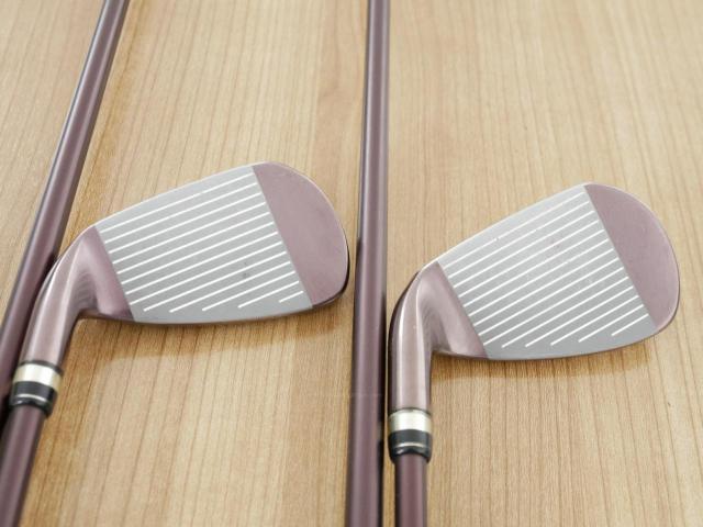 Lady club : All : ชุดเหล็กกระเทย PRGR Egg PC-01 มีเหล็ก 7-Pw,Sw (5 ชิ้น) ก้านกราไฟต์ Flex L (M-30)