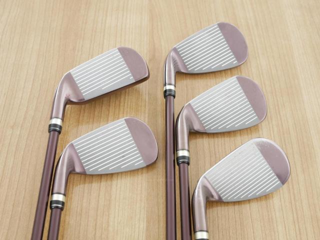 Lady club : All : ชุดเหล็กกระเทย PRGR Egg PC-01 มีเหล็ก 7-Pw,Sw (5 ชิ้น) ก้านกราไฟต์ Flex L (M-30)