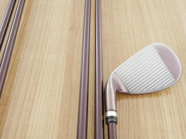 Lady club : All : ชุดเหล็กกระเทย PRGR Egg PC-01 มีเหล็ก 7-Pw,Sw (5 ชิ้น) ก้านกราไฟต์ Flex L (M-30)