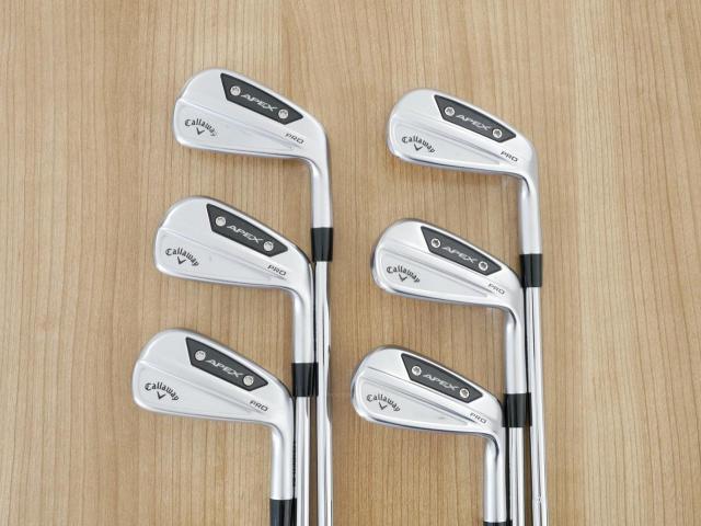 Iron set : Callaway : ชุดเหล็ก Callaway APEX Pro Forged (ออกปี 2024) มีเหล็ก 5-Pw (6 ชิ้น) ก้านเหล็ก Dynamic Gold 115 MID S200