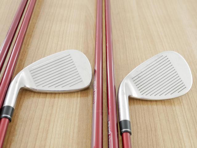 Lady club : All : ชุดเหล็ก Taylormade Stealth HD (ออกปี 2022 Japan Spec. ใบใหญ่มาก ตีง่ายสุดๆ) มีเหล็ก 7-Pw,Aw,Sw (6 ชิ้น) ก้านกราไฟต์ Mitsubishi Tensei TM40 Flex L