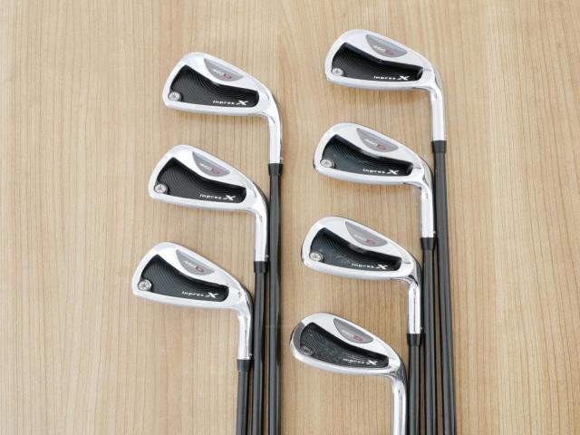 Iron set : Yamaha : ชุดเหล็ก Yamaha Inpres X 460D (หน้า Maraging เด้ง ไกล) มีเหล็ก 5-Pw,Sw (7 ชิ้น) ก้านกราไฟต์ Flex R
