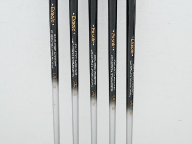 Iron set : Other Brand : ชุดเหล็กกระเทย EXSOLE มีเหล็ก 6-Pw (5 ชิ้น) ก้านกราไฟต์ Flex R