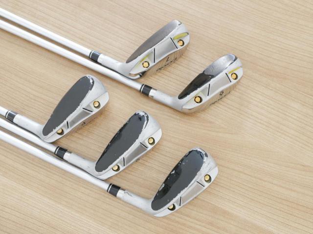 Iron set : Other Brand : ชุดเหล็กกระเทย EXSOLE มีเหล็ก 6-Pw (5 ชิ้น) ก้านกราไฟต์ Flex R