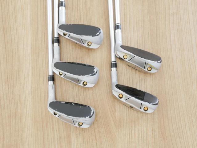 Iron set : Other Brand : ชุดเหล็กกระเทย EXSOLE มีเหล็ก 6-Pw (5 ชิ้น) ก้านกราไฟต์ Flex R