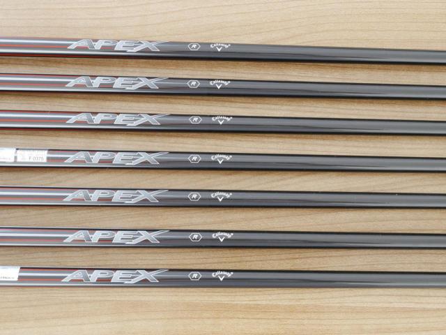 Iron set : Callaway : ชุดเหล็ก Callaway APEX Forged มีเหล็ก 5-Pw,Aw (7 ชิ้น) ก้านกราไฟต์ Flex R