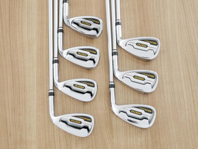 Iron set : Katana : ชุดเหล็ก Katana Voltio NINJA Model S (ปี 2020 หน้าเด้ง ตีไกล) มีเหล็ก 6-Pw,Aw,Sw (7 ชิ้น) ก้านกราไฟต์ Fujikura Voltio 40 Flex R