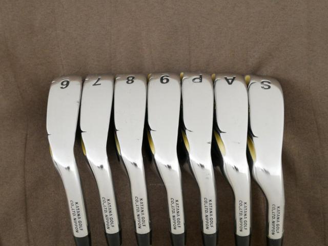 Iron set : Katana : ชุดเหล็ก Katana Sword Sniper 589 (หน้าเด้ง) มีเหล็ก 6-Pw,Aw,Sw (7 ชิ้น) ก้านกราไฟต์ Speeder 589 Flex R