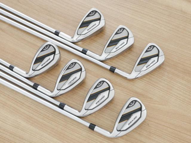 Iron set : Callaway : ชุดเหล็ก Callaway Mavrik (ปี 2020 ตีง่าย ไกลมากๆ) มีเหล็ก 6-Pw,Aw,Gw (7 ชิ้น) ก้านกราไฟต์ Mitsubishi Diamana 50 Flex R