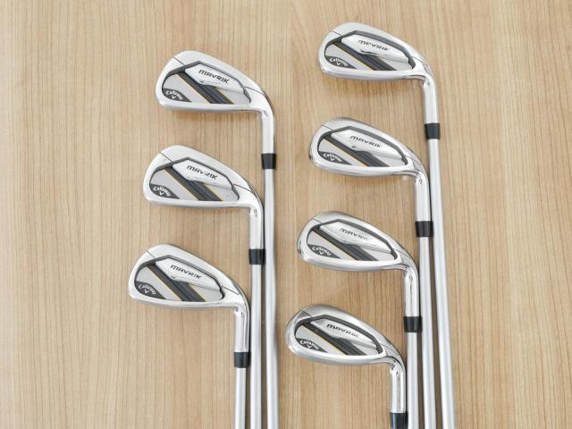 Iron set : Callaway : ชุดเหล็ก Callaway Mavrik (ปี 2020 ตีง่าย ไกลมากๆ) มีเหล็ก 6-Pw,Aw,Gw (7 ชิ้น) ก้านกราไฟต์ Mitsubishi Diamana 50 Flex R