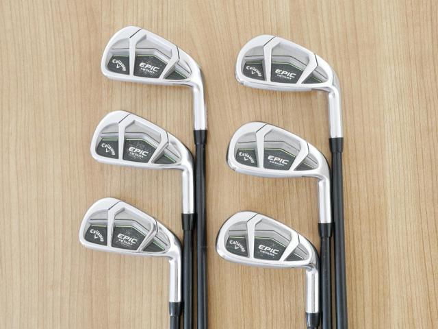 Iron set : Callaway : ชุดเหล็ก Callaway EPIC Star (ปี 2018 หน้าเด้ง โกงองศา ตีไกลมากๆ) มีเหล็ก 6-Pw,Aw (6 ชิ้น) ก้านกราไฟต์ Fujikura Speeder Evolution Flex SR