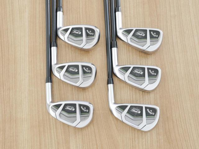 Iron set : Callaway : ชุดเหล็ก Callaway EPIC Star (ปี 2018 หน้าเด้ง โกงองศา ตีไกลมากๆ) มีเหล็ก 6-Pw,Aw (6 ชิ้น) ก้านกราไฟต์ Fujikura Speeder Evolution Flex SR
